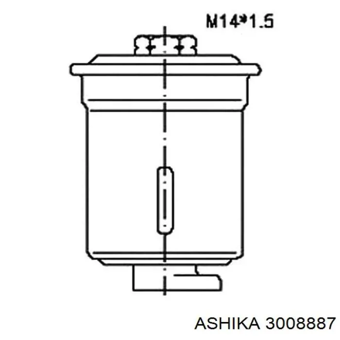 30-08-887 Ashika filtro combustible