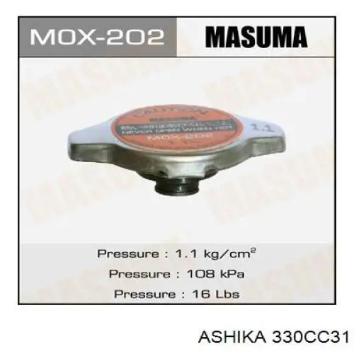 Tapa de radiador (tapón) Ashika 330CC31 precio, desde 5,59 EUR