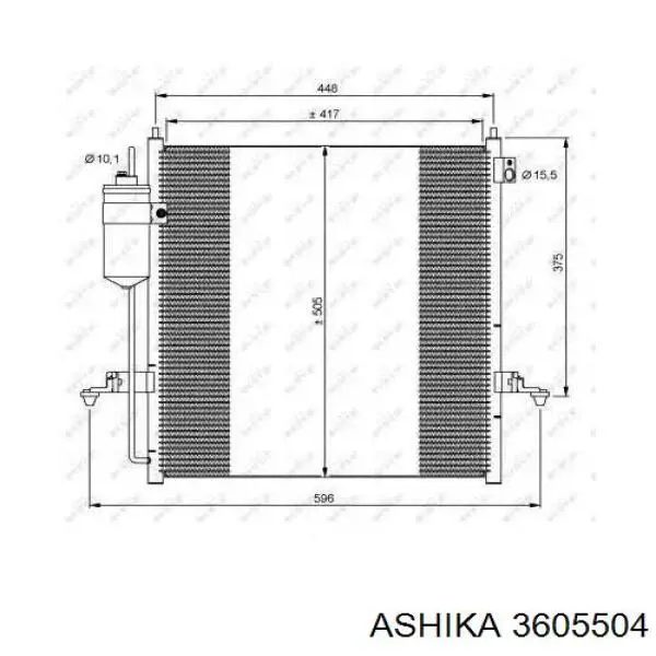 Embrague del ventilador Ashika 3605504