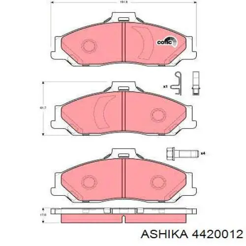 4420012 Ashika Rodamiento de rueda trasera