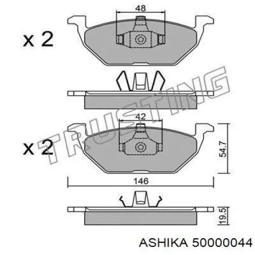 Pastillas de freno delanteras Seat Ibiza 5 KJ1, KJG