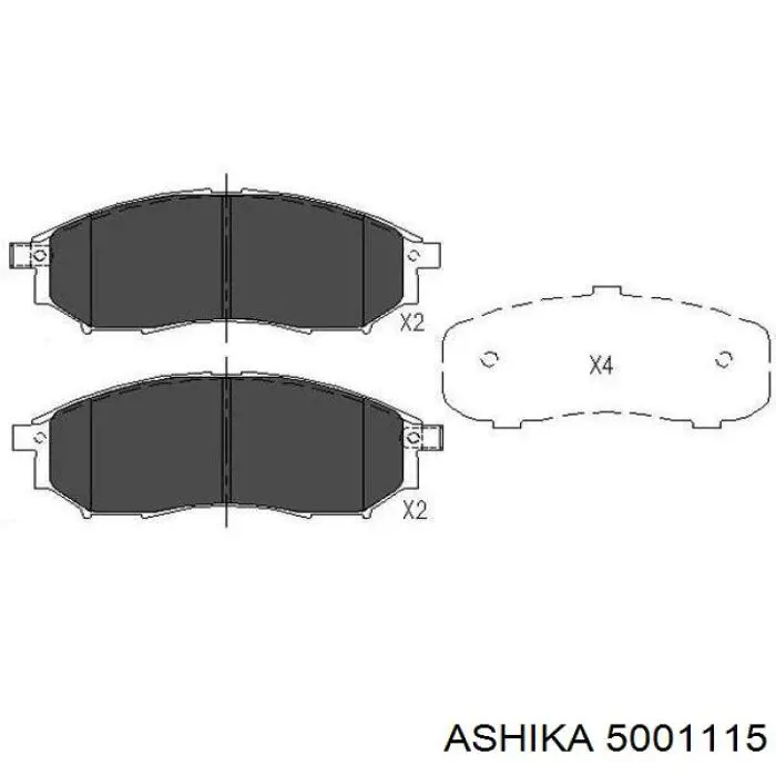 Pastillas de freno delanteras Nissan Navara D40M
