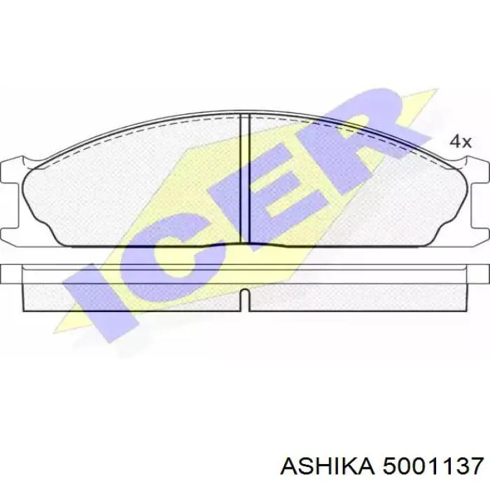 Pastillas de freno delanteras Nissan Terrano 1 WD21