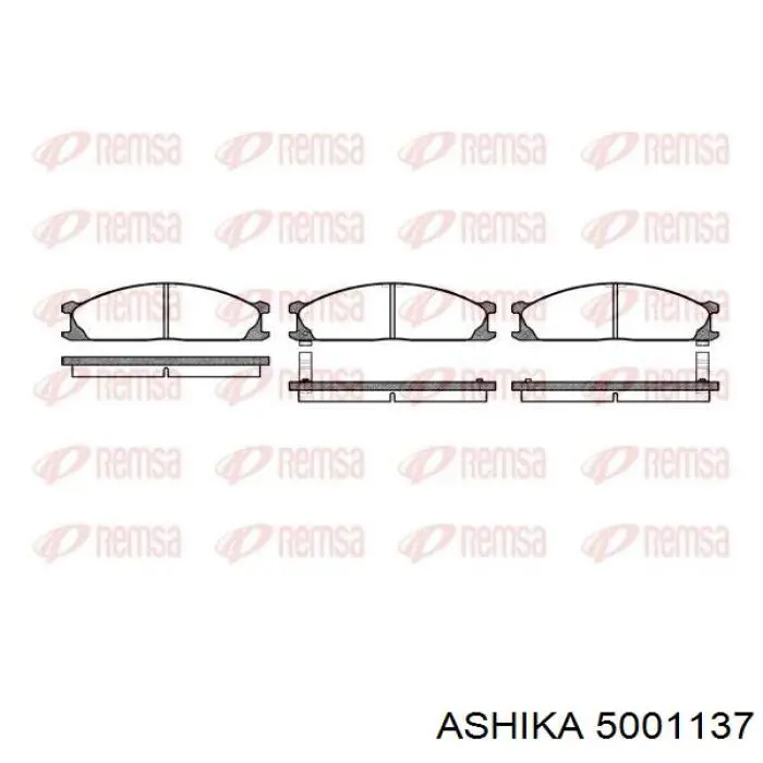 Pastillas de freno delanteras Nissan Terrano 1 WD21