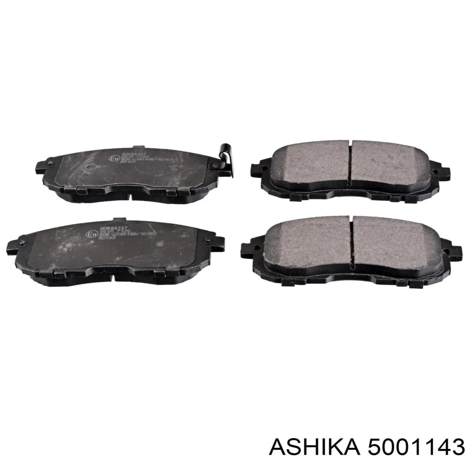 5001143 Ashika pastillas de freno delanteras