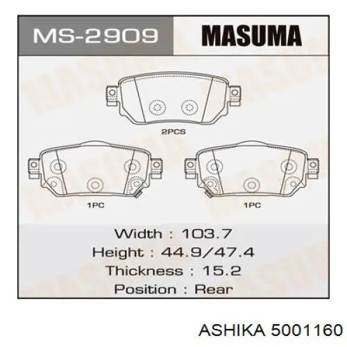Pastillas de freno delanteras Nissan Qashqai 2 J11