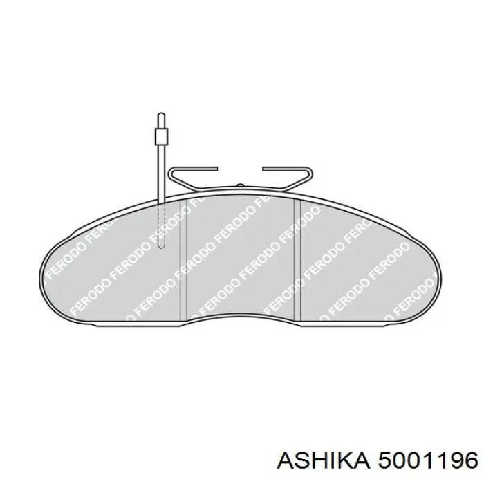 5001196 Ashika pastillas de freno delanteras
