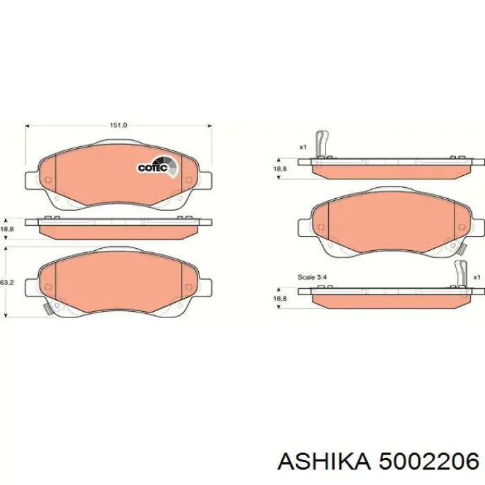 Pastillas de freno delanteras Toyota Corolla R10