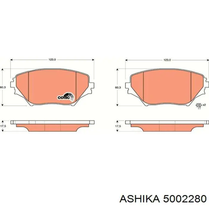 Pastillas de freno delanteras Toyota RAV4 2 XA2