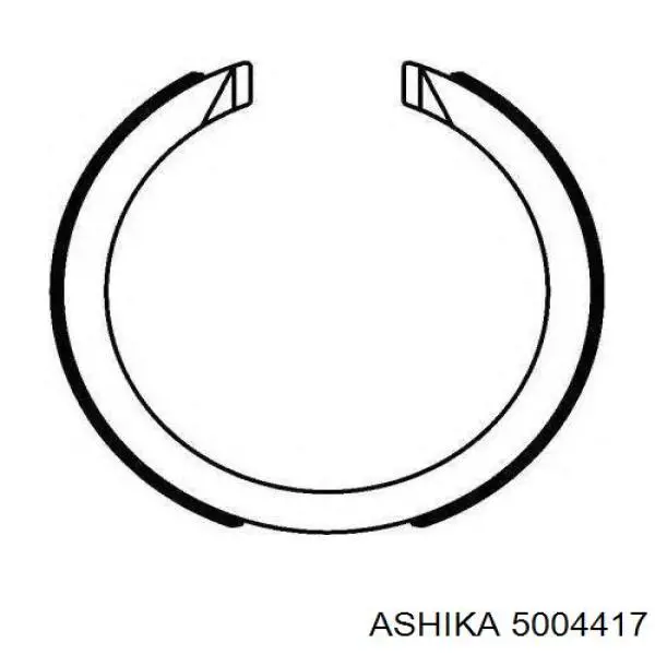 5004417 Ashika pastillas de freno delanteras