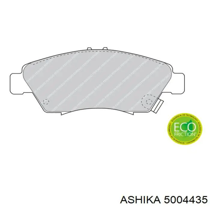 Comprar 5004435 Ashika Pastillas delanteras de freno
