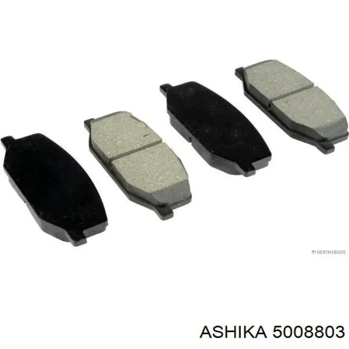 5008803 Ashika pastillas de freno delanteras