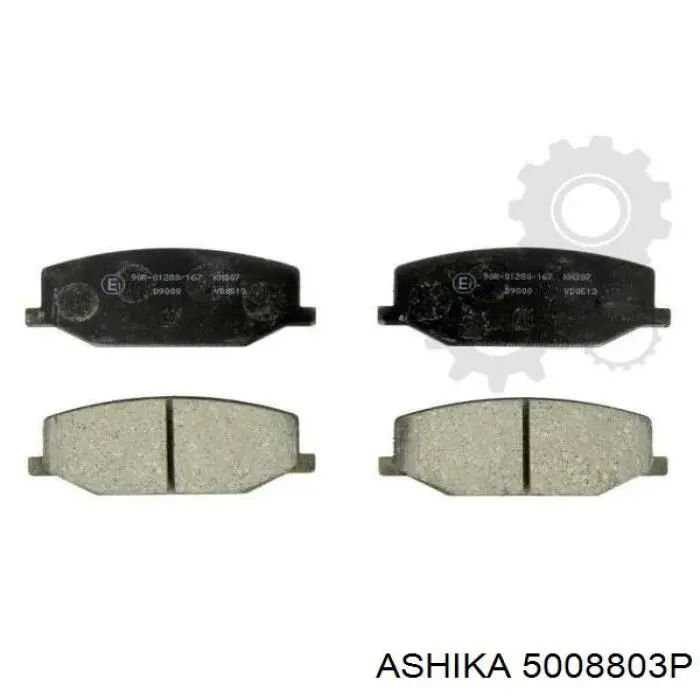 50-08-803P Ashika pastillas de freno delanteras