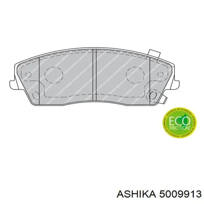 5009913 Ashika pastillas de freno delanteras