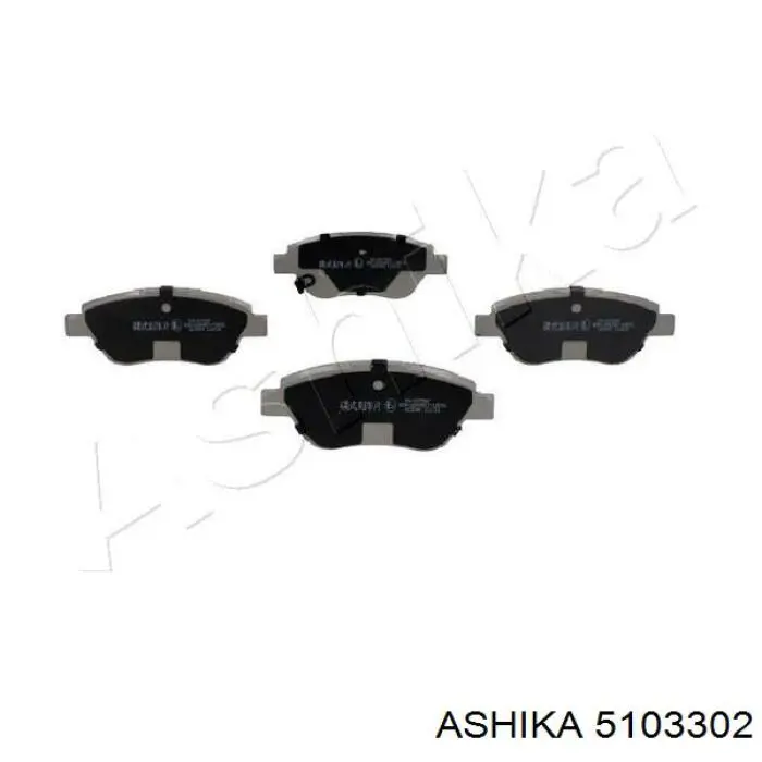 5103302 Ashika Pastillas freno traseras