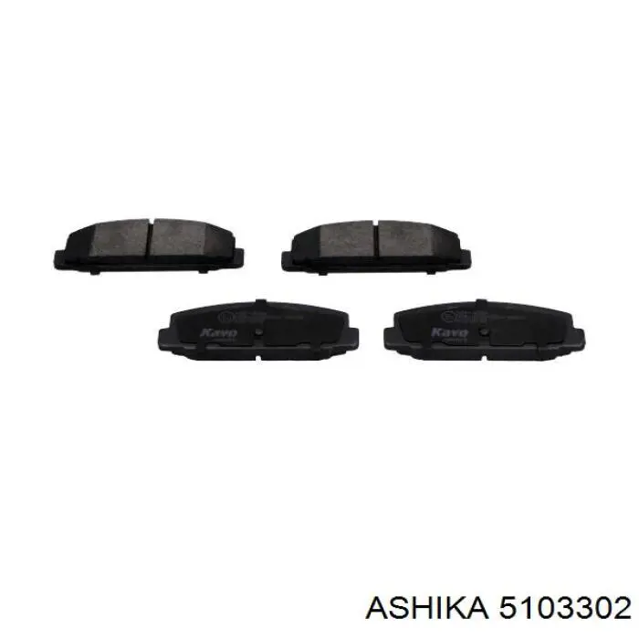Pastillas de freno traseras 5103302 Ashika