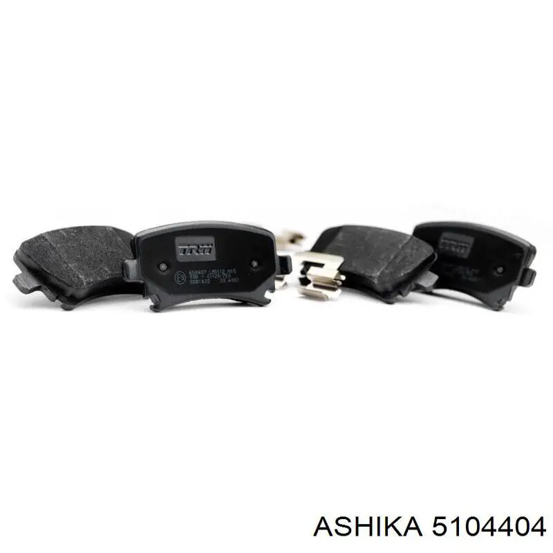 Pastillas traseras Ashika 5104404