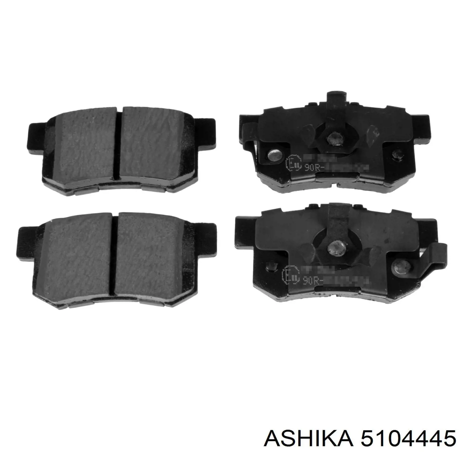 5104445 Ashika pastillas de freno traseras