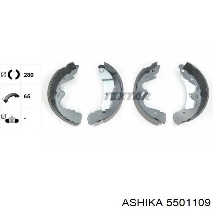Comprar 5501109 Ashika Zapatas de freno