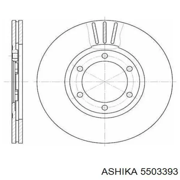 55-03-393 Ashika zapatas de frenos de tambor traseras