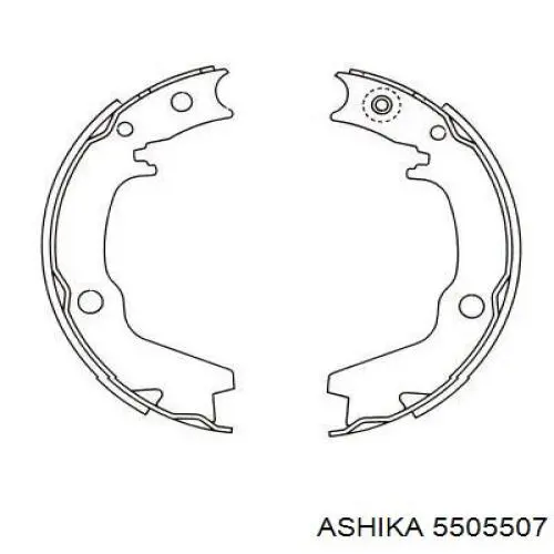  Zapatas de freno de mano Mitsubishi Pajero 