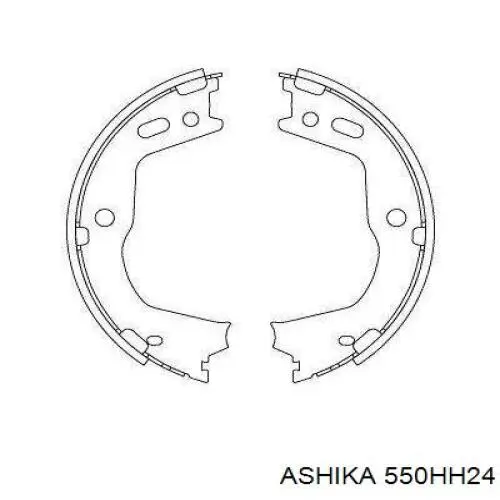 550HH24 Ashika juego de zapatas de frenos, freno de estacionamiento