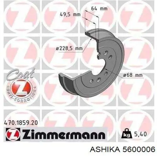 Comprar 432007075R Renault (RVI) Tambor de freno trasero