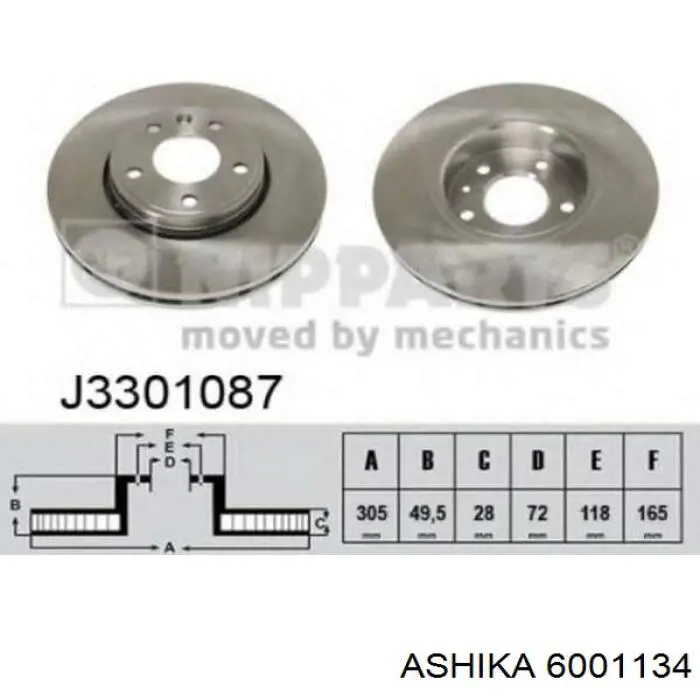Freno de disco delantero Renault Trafic 2 FL