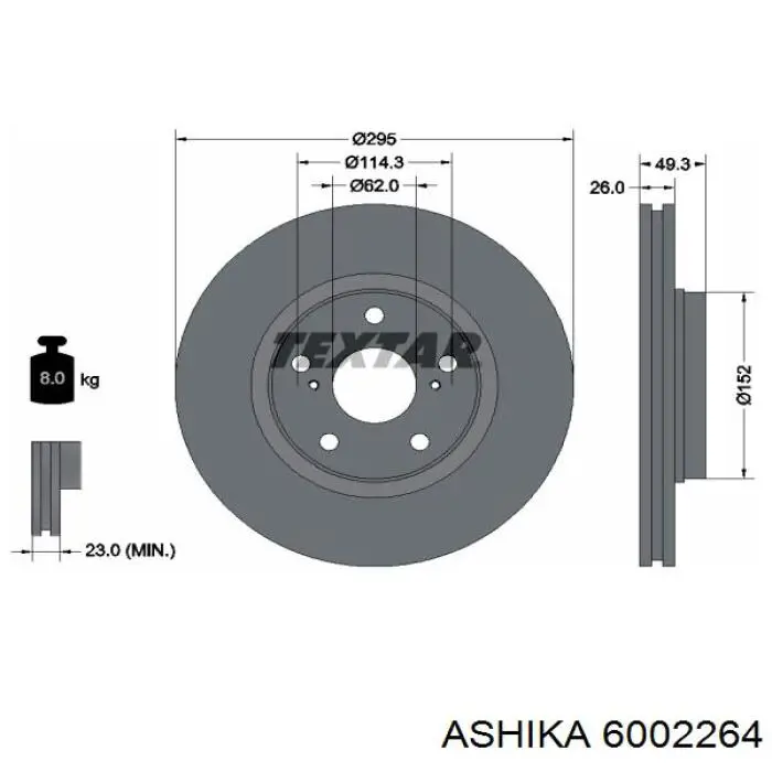 Comprar CD7315V Bremsi Freno de disco delantero
