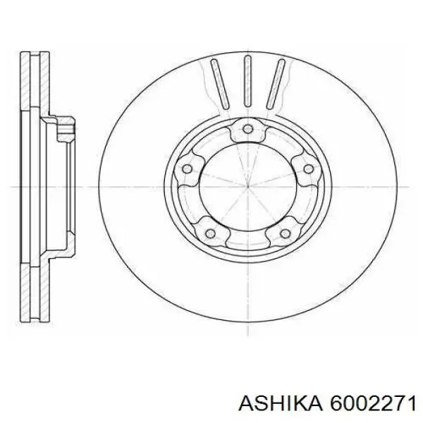 6002271 Ashika freno de disco delantero