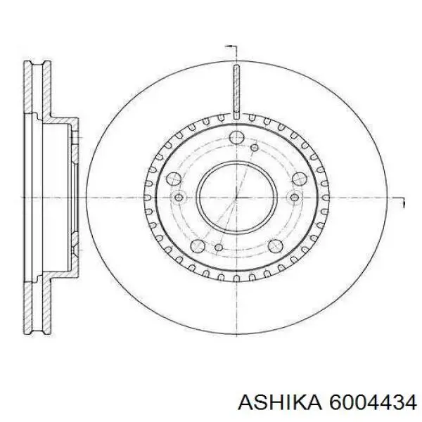 60-04-434 Ashika freno de disco delantero