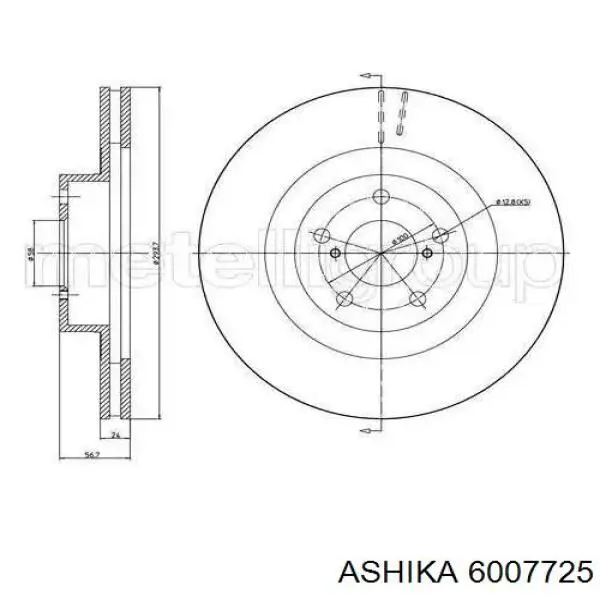 Freno de disco delantero Subaru Impreza 1 GC