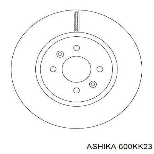 600KK23 Ashika freno de disco delantero