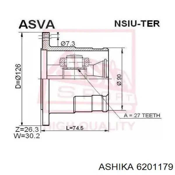Junta homocinetica C9211EB30A Nissan/Infiniti