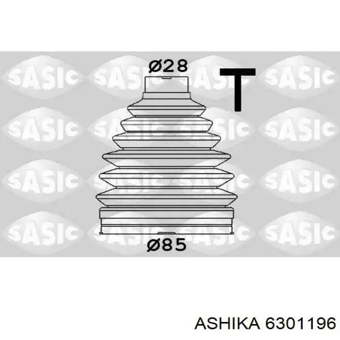 63-01-196 Ashika fuelle, árbol de transmisión delantero exterior