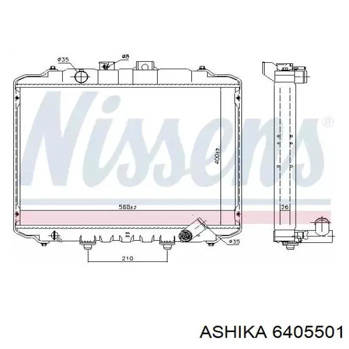 MMC844972 Mitsubishi Sensor temperatura refrigerante