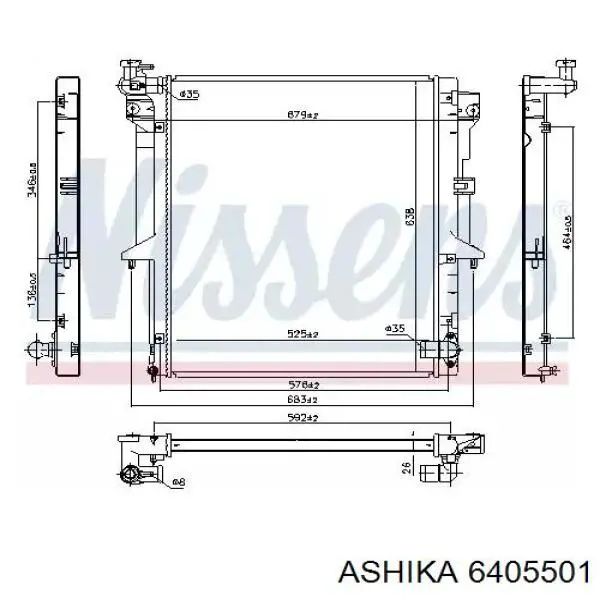 Sensor de temperatura MMC844972 Mitsubishi