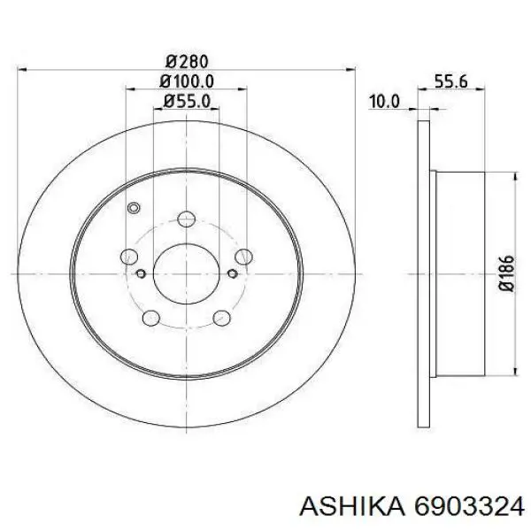 Latiguillo de freno delantero Mazda 323 BG