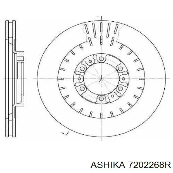 Brazo inferior derecho de la suspensión delantera Ashika 7202268R