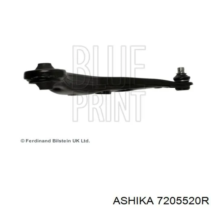 72-05-520R Ashika barra oscilante, suspensión de ruedas delantera, inferior derecha