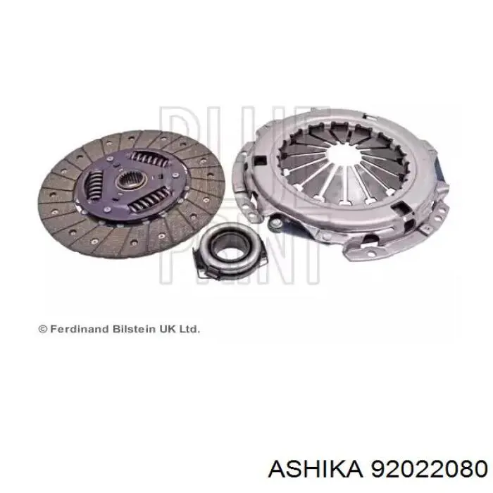 92-02-2080 Ashika kit de embrague (3 partes)