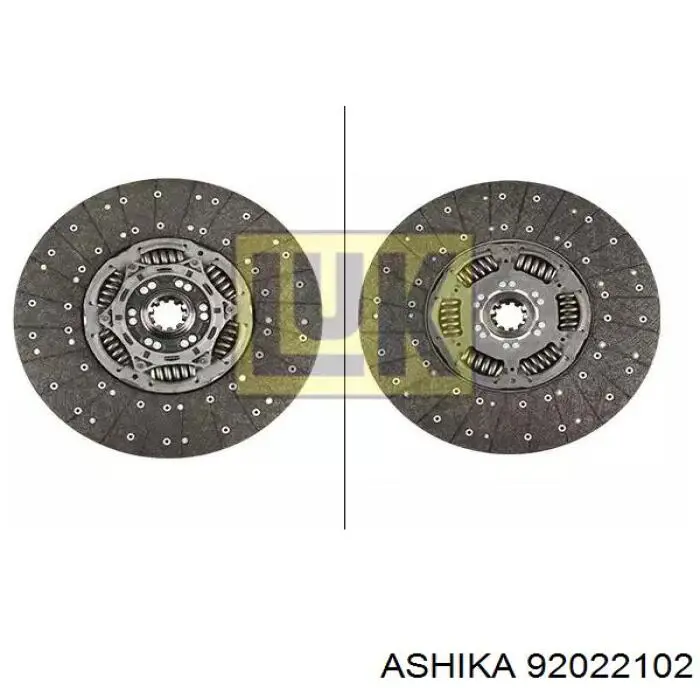 92-02-2102 Ashika kit de embrague (3 partes)