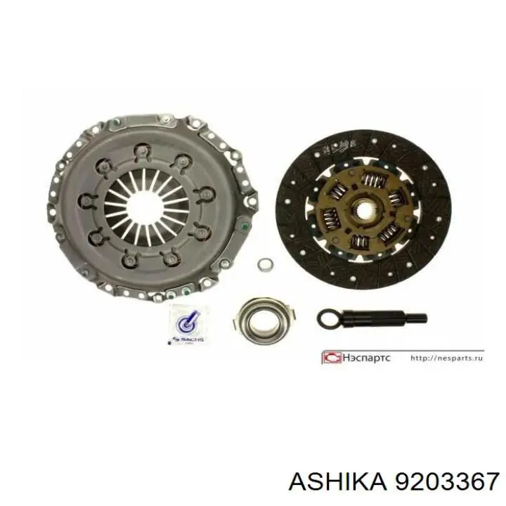 92-03-367 Ashika kit de embrague (3 partes)