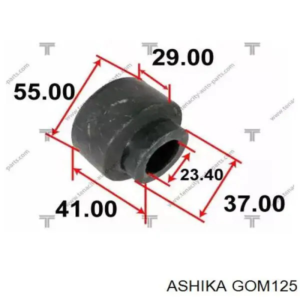 GOM125 Ashika Buje de barra estabilizadora trasera