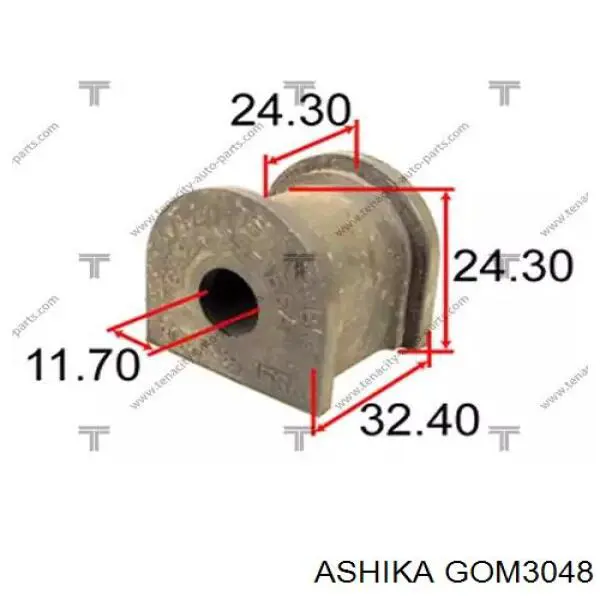 Comprar 06482 Metalcaucho Buje de barra estabilizadora delantera