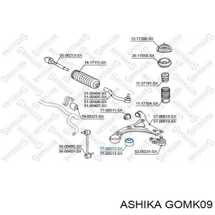 Comprar GOMK09 Ashika Silentblock