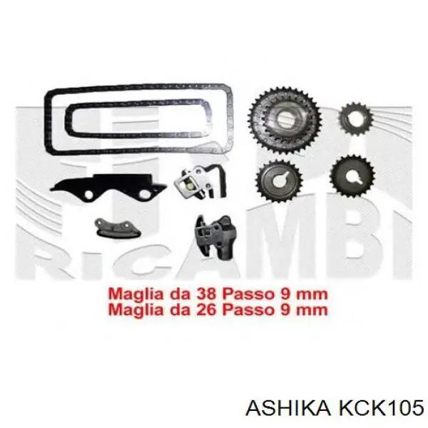 KCK105 Ashika kit de cadenas de distribución