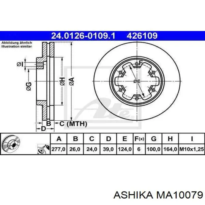 Amortiguador MA10079 Ashika