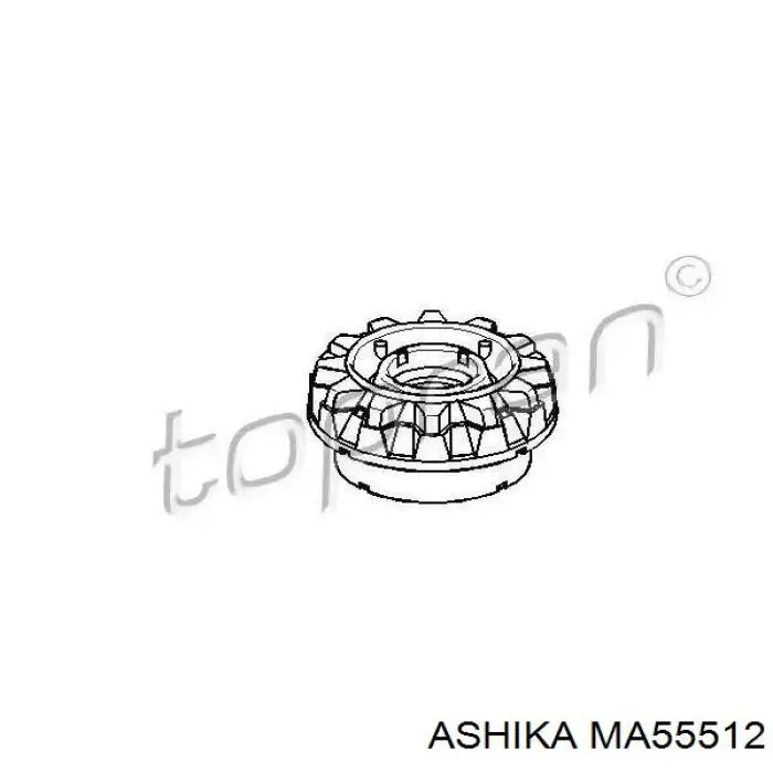 MA55512 Ashika Amortiguadores posteriores
