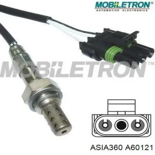 A60121 Asia360 sonda lambda sensor de oxigeno para catalizador